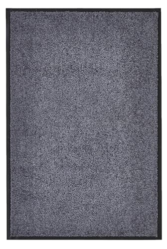 andiamo Premium Wash & Clean Durable Dirt Trapper Mat for House Entrance Indoor or as a Doormat in Covered Outdoor Area Absorbent Doormat 40 x 60 cm Anthracite