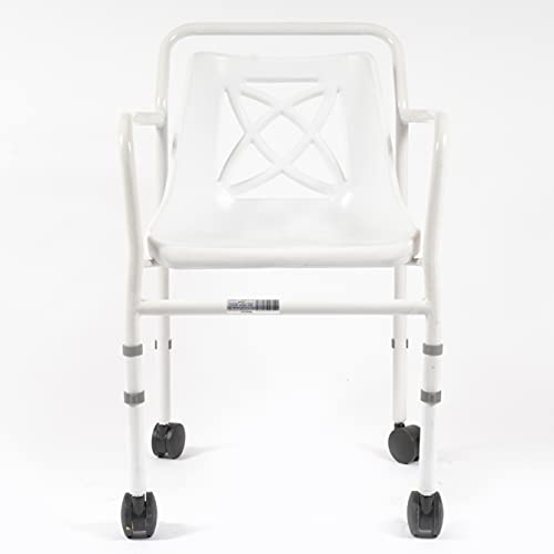 NRS Height Adjustable Mobile Shower Chair