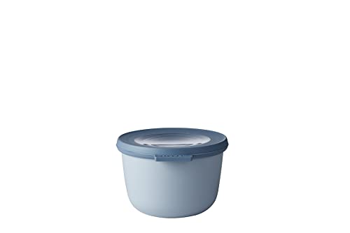 Mepal ??? Multi Bowl Cirqula Rectangular ??? Food Storage Container with Lid - Suitable as Airtight Storage Box for the Fridge & Freezer, Microwave Container & Servable Dish ??? 500 ml ??? Nordic blue