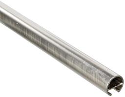 Gardinia Curtain Rod with Inner Track I Diameter 16 mm Stainless Steel Look 120 cm