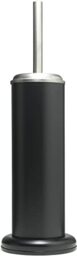 Sealskin Acero Toilet Brush and Holder, Stainless Steel, Black, 12.6 x 12.6 x 41 cm
