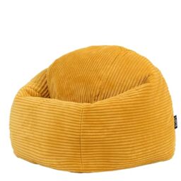 icon Kingston Kids Bean Bag, Corduroy, Yellow, Kids Bean Bag Chair with Filling Included for Girls and Boys, Childrens Chair, Beanbags for Children, Playroom Décor, Bedroom Accessories