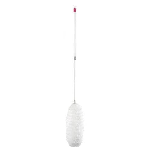 Kleeneze KL078513EU7 Extendable Feather Duster – Microfibre Fluffy Duster With Telescopic Pole Long Reach Handle, For Cleaning Cobwebs, Ceiling Fans, Blinds, High Ceilings, Extension Up to 110 cm