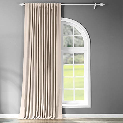 HPD Half Price Drapes Extra Wide Room Darkening Curtains 100 X 84 (1 Panel), BOCH-120601-84-DW, Egg Nog