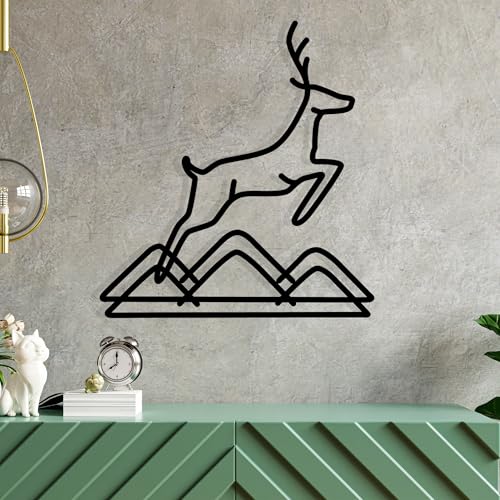 Stylish Black Decorative Metal Wall Accessory, 49 x 51 cm, 100% Metal, 1.2 mm Thickness, Perfect for Modern Home Decor & Unique Wall Art