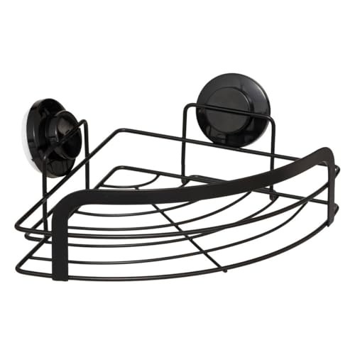 5Five - Black Steel Shower Caddy - 27 x 20 x 11.5 cm - Bathroom Storage and Organization