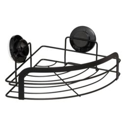 5Five - Black Steel Shower Caddy - 27 x 20 x 11.5 cm - Bathroom Storage and Organization