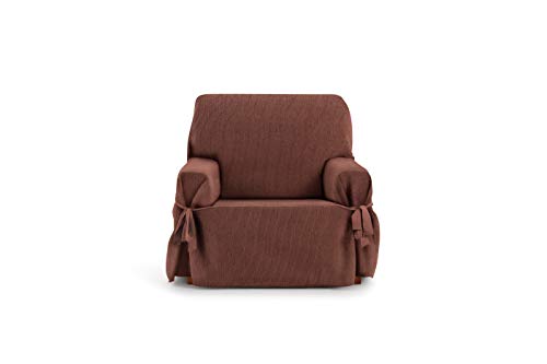 Eysa Rabat adjustable universal sofa cover with ties 1 seater color 09/orange