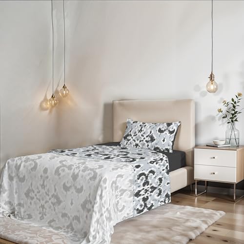 Italian Bed Linen Fantasy Bed Sheet Set in Printed Microfiber, Decor, Single