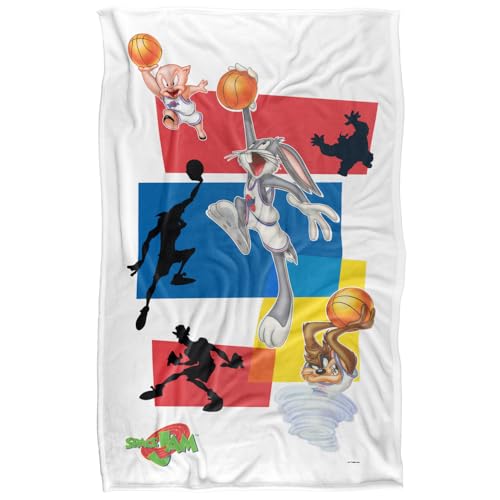 Space Jam Group Collage Silky Touch Super Soft Throw Blanket 91 x 147 Cm