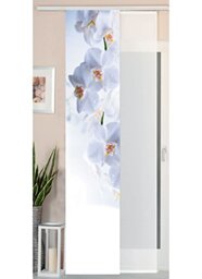 Gardinenbox Panel Curtain Wild Silk Look and Voile Panel, Polyester, Orchid White, 245 x 45 cm, 2 Units
