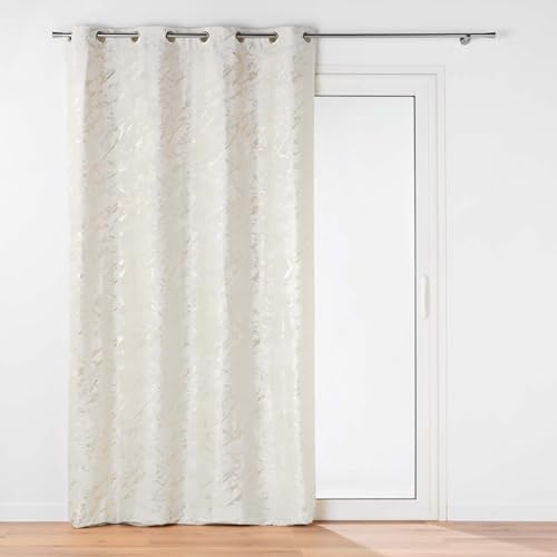 Douceur d'Intérieur, Marius Curtain with Eyelets 140 x 260 cm Metallic Printed Velvet