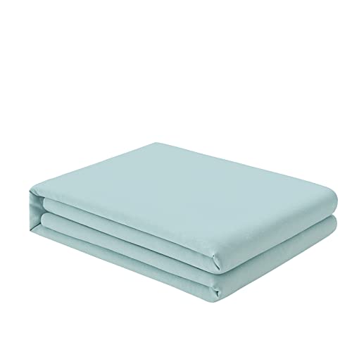 FreshCulture King Flat Sheet - Hotel Quality King Flat Sheet Only - Brushed Microfiber Top Sheet - Ultra Soft & Breathable - Wrinkle-Free - Easy Care - Single Flat Sheet (King, Spa Blue)