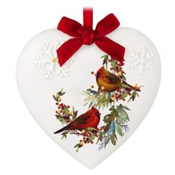 Hallmark Keepsake Christmas Ornament 2024, Christmas Cardinals, Porcelain, Gifts for Nature Lovers