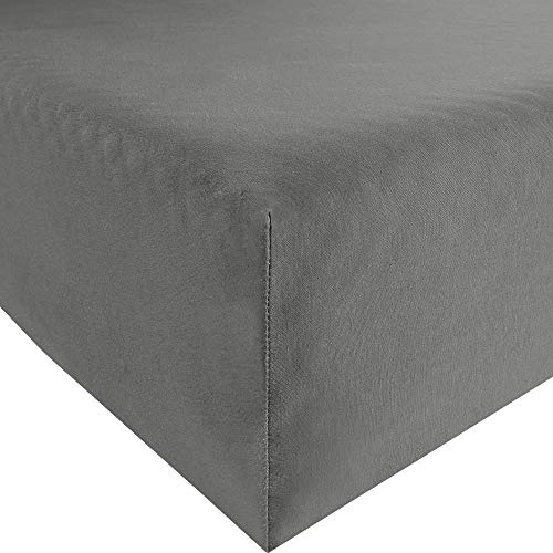 Bassetti 764 9266290 Fitted Sheet Cotton/Elastane 140 x 200 cm / 160 x 220 cm Grey