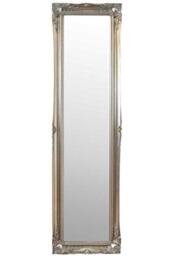 Mirror Large Silver Antique Style Ornate Dress Cheval 5Ft6 X 1Ft6 167cm X 45cm, Wood,829348760-CH