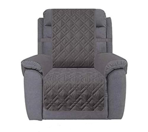 Ameritex Waterproof Nonslip Recliner Cover Stay in Place, Dog Chair Cover Furniture Protector, Ideal Recliner Slipcovers for Pets and Kids (30'', Dark Grey)