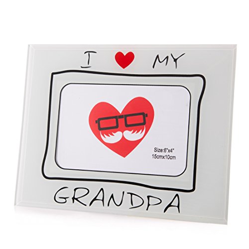 Eurofirany White Glass Photo Frame 23 x 18 x 2 cm