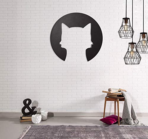 Homemania Wall Decoration 45 x 0.15 x 45 cm Black