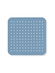 Sky Blue Non-Slip Shower Mat, Mildew Resistant, Antibacterial, Scented with Lemon Essence, Suction Cup, Non-Slip Bath Mats, 53 x 53 cm, 100% PVC. Made in Italy