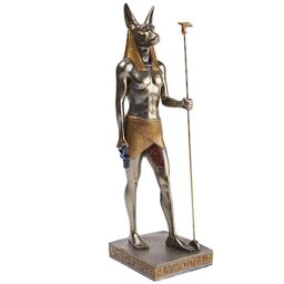 Lachineuse - Anubis Statue 31 cm – Egyptian God – Antique Egypt Decoration Statuette – Dog Head Figurine – Bust – Original Decorative Gift Idea – Indoor Decoration