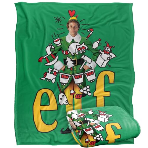 Elf Buddy The Elf Silky Touch Super Soft Throw Blanket 152 X 127 Cm