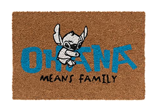 Grupo Erik Door Mat - Disney Stitch Gifts - 15.7 x 23.6 in - 40 x 60 cm Coconut Coir, Waterproof, Non Slip Door Mats Indoor & Outdoor - Disney Gifts fo Women & for Men