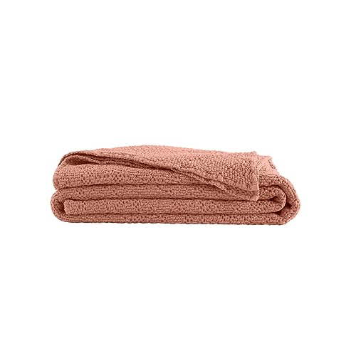 ESSIX Waffle Cotton Bedspread, Dreams, Blush, 260 x 240 cm