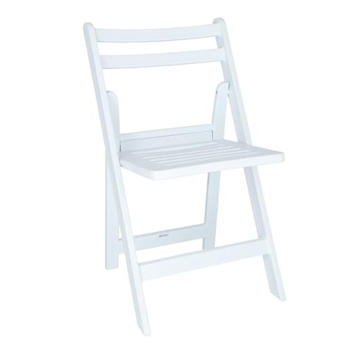 ARANAZ S.L. MANUFACTURAS DE LA MADERA ELO Folding Chair, 5 cm, White, 44 x 39 x 78.5 cm