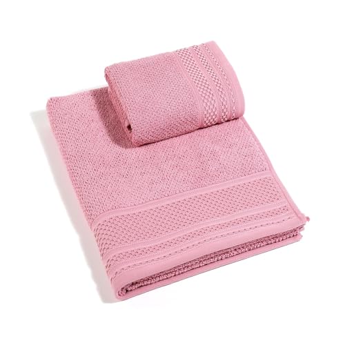 Caleffi Gim Cotton Guest Towel Pink – 76369