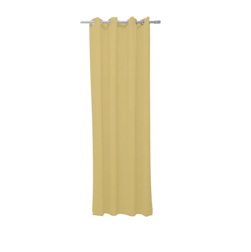 TODAY Essential Curtain with Eyelets 140 x 240 cm Ochre