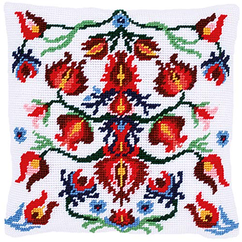 "Vervaco Tapestry Kit: Cushion: Folklore IV, Cotton, NA, 40 x 40cm / 16"" x 16"""