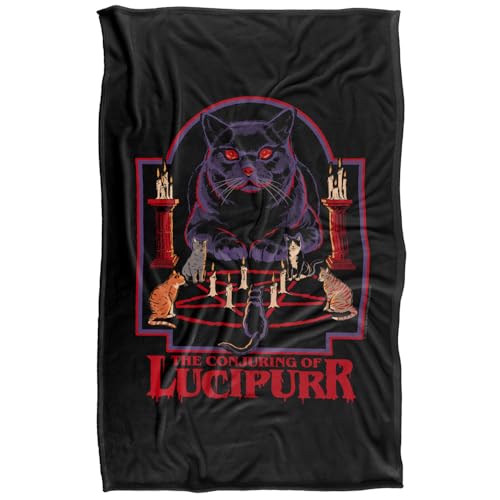 Steven Rhodes Lucipurr Silky Touch Super Soft Throw Blanket 91 X 147 Cm