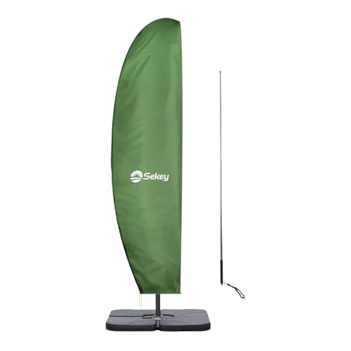 Sekey Protective Cover for Parasol with Pole 280 x 30/81 / 46 cm Cover for Parasol 100% Polyester