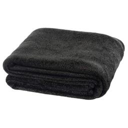 Luxurious Fleece Blanket Throw Black With Sparkles Soft Flannel For Your Home Sofa Drape Bed Cover Snuggle Wrap Winter Warmer 130x155cm