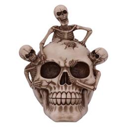Nemesis Now Breaking Free Skeleton Emerging from Skull Ornament 17.7cm