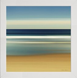 Frame Company Watson Range Sea Stripes II by Katherin Gendreau, Photo Frame - 8 x 8 Inches, White
