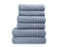 4 Pack Bath Towels, 100% Egyptian Cotton 650 GSM - Highly Absorbent & Quick Dry - Luxury Bathroom Towels, Washable Face & Bath Towels for Bath, Hotel & Gym (70x120 cm) - Charcoal