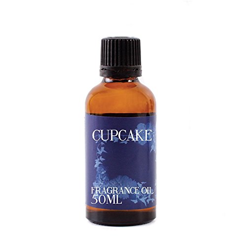 Mystic Moments - Cupcake Fragrance Oil - 50ml - Cupcake notes create a sweet vanilla cake scent for candles, soaps, wax melts and diffusers.
