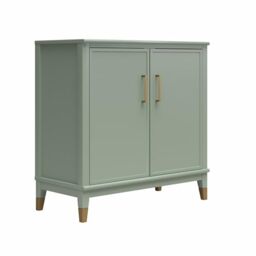 Westerleigh Accent Cabinet 2D Pale Green, 41x86x85cm (DxWxH)