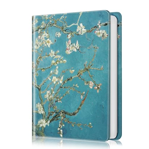 Fintie Photo Album 4x6 Photos - 112 Photos Premium Vegan Leather Cover with Snap Fastener, Portable Wallet Photo Albums (Blossom)