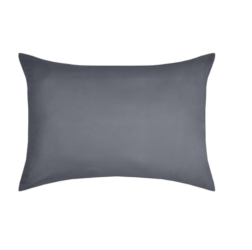 STOF - Pillowcase - Size 50 x 70 cm - 100% Oeko-Tex Certified Cotton - Excellent Quality - Slate Colour - Eden Model - Bed Linen for Home - Soft and Comfortable - Unisex - Unisex