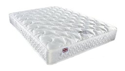 Somnior Beds Regal Quilted Mattress Comfort Sleep Solution, Silk, White, Single