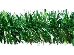 SHATCHI Luxury Deluxe Chunky Christmas Green Tinsel Garland Tree Decoration Xmas Home Décor 180cm 6ft
