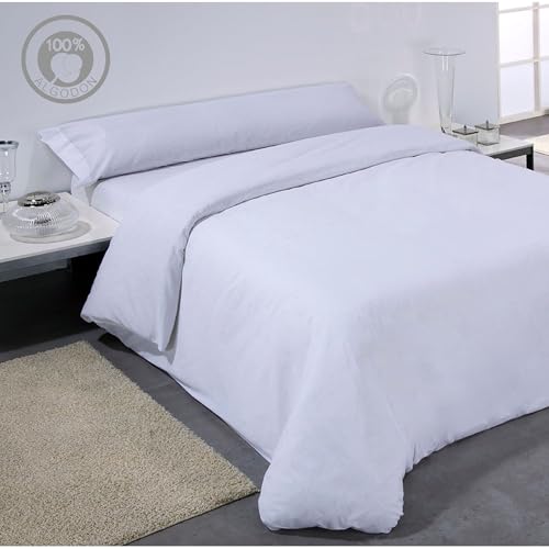 ECOMMERC3 - Duvet Cover Bed 260 x 240 cm - Soft, Breathable and Resistant - White Duvet Cover - 100% Made in Spain for a Rest