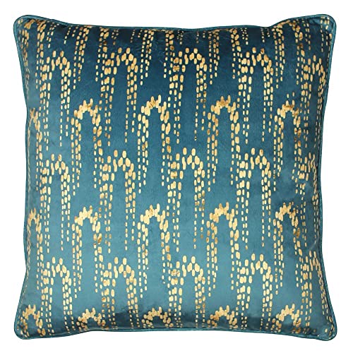furn. Wisteria Cushion Cover, Petrol, 50 x 50cm