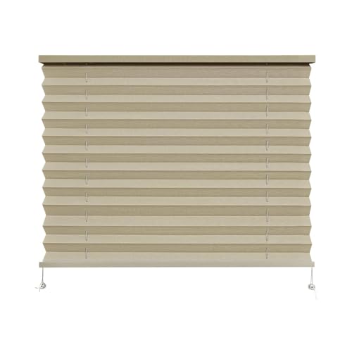 "Dulepax RV Blinds - Pleated Shades, 26"" W x 18"" L Cappuccino RV Window Blinds for Camper, Travel Trailers & Motorhome Windows"