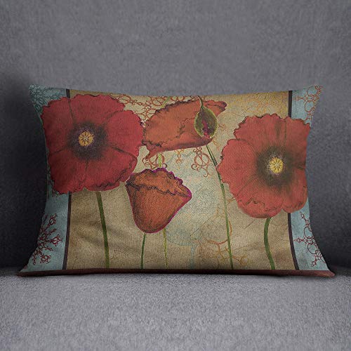 Bonamaison Decorative Cushion Cover, Polycotton, Multicolor, 35x50