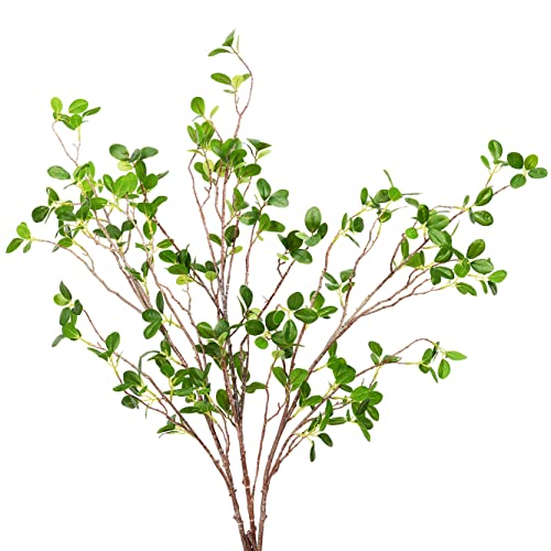 "SzJias 3-Pack 43.3"" U-Shape Eucalyptus Artificial Branches for Vase, Realistic, Natural Style"