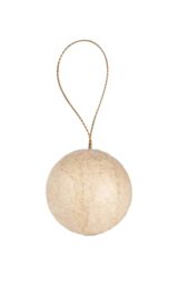 Décopatch NO063C - Pack of 10 small Christmas ornaments to hang - diameter 3.5cm - DIY Customisable Décor - Completely Personalise - Creative Leisure Activity, Brown